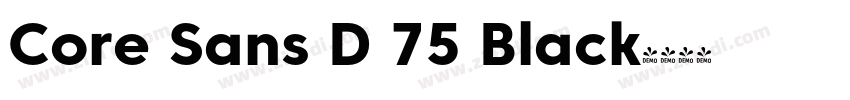 Core Sans D 75 Black字体转换